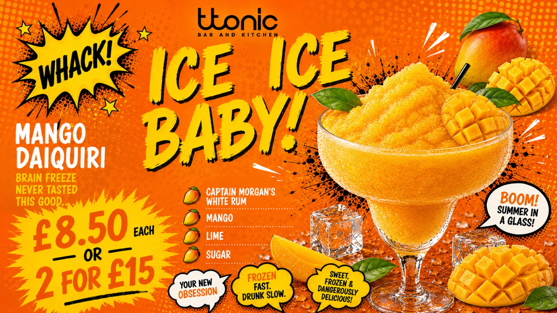 Mango daiquiri promotion
